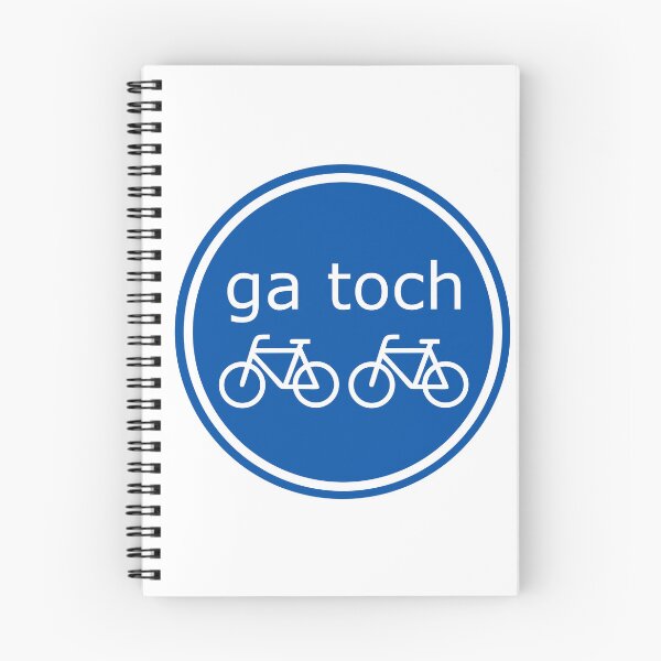 Item preview, Ga Toch Fietsen Traffic Sign (Dutch Text, Two Bicycles) designed and sold by Glimpse-of-Hope.
