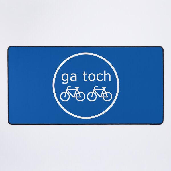 Item preview, Ga Toch Fietsen Traffic Sign (Dutch Text, Two Bicycles) designed and sold by Glimpse-of-Hope.