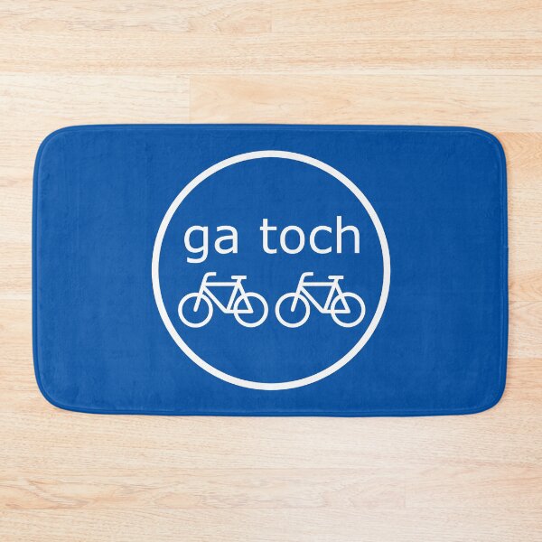 Item preview, Ga Toch Fietsen Traffic Sign (Dutch Text, Two Bicycles) designed and sold by Glimpse-of-Hope.