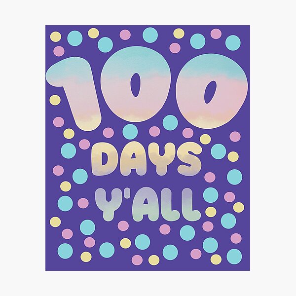 Item preview, 100 Days Y'all School designed and sold by Smooth-Tee.