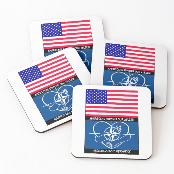 Item preview, Stand United - Americans Support Our Allies designed and sold by WheelieGdArt.