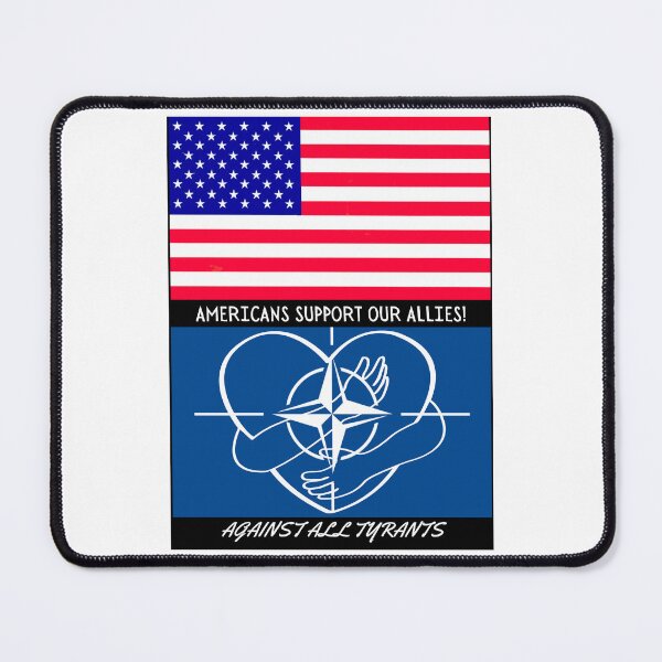 Item preview, Stand United - Americans Support Our Allies designed and sold by WheelieGdArt.