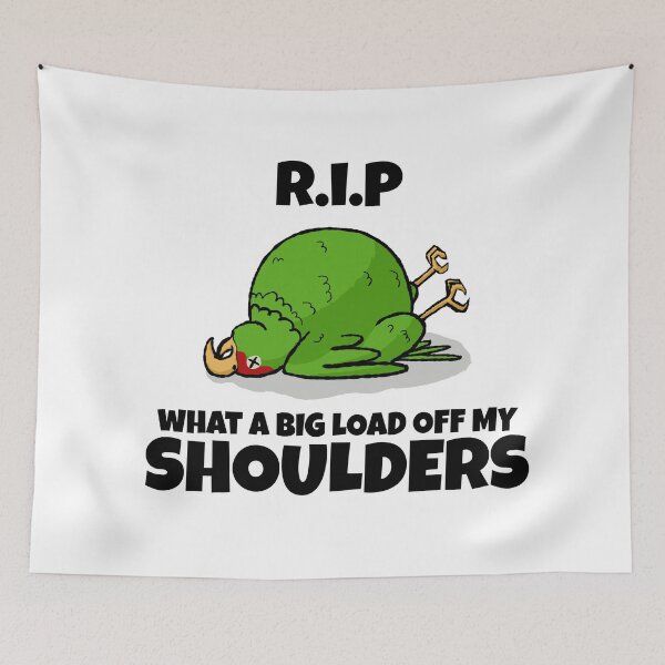 Item preview, Dead Obese Parrot. Dark Humor Design designed and sold by ShirtShackDudes.