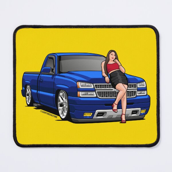 Item preview, Silverado Truck and girl designed and sold by Lowtirecullture.