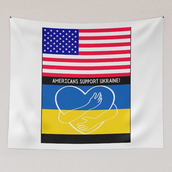 Item preview, Unity in Support - Americans Stand with Ukraine designed and sold by WheelieGdArt.