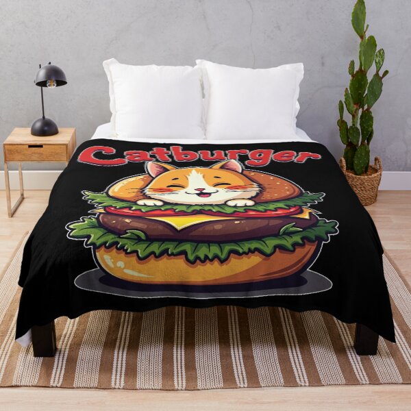 Item preview, Catburger: Whiskers and Buns - A Delight for Kids and Cat Fans designed and sold by FunnyFarmDesign.