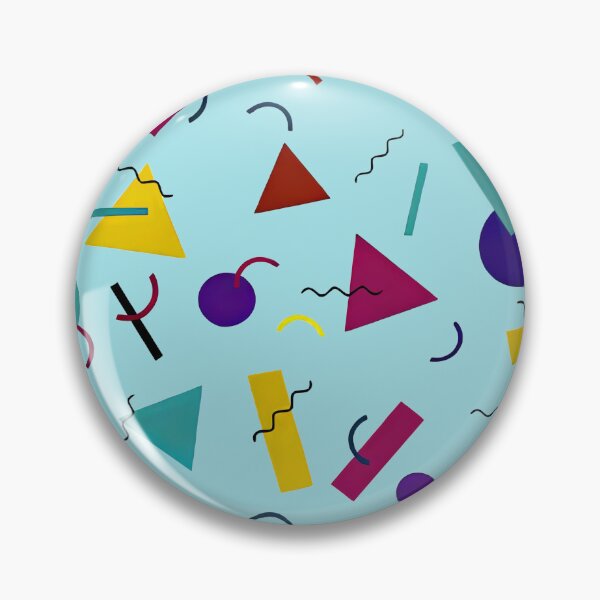 Artikelvorschau, Memphis Mashup Blau entworfen und verkauft von pinebluedesign.