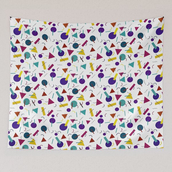 Item preview, Memphis Mashup White designed and sold by pinebluedesign.