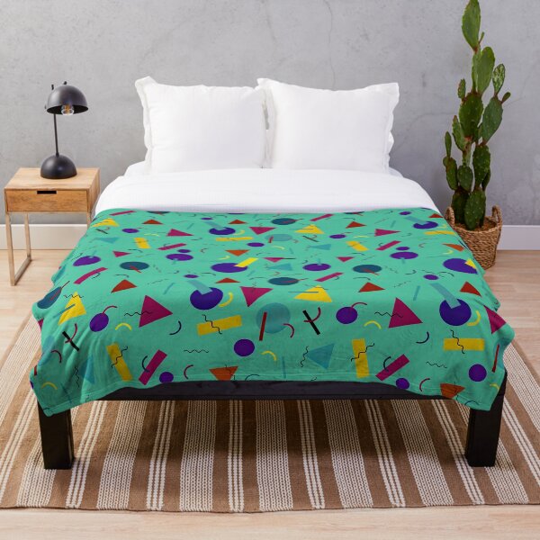 Aperçu de l'œuvre Mashup de Memphis en vert créée et vendue par pinebluedesign.