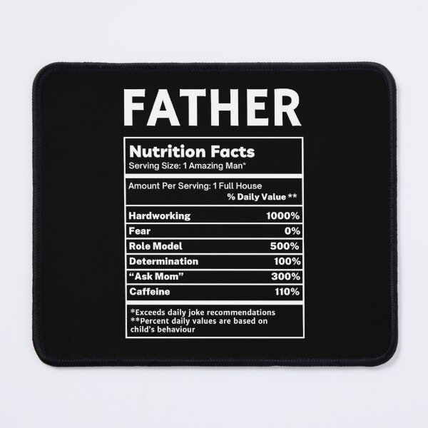 Item preview, Father Funny Nutritional Facts Gifts designed and sold by SpeakSarcasm.