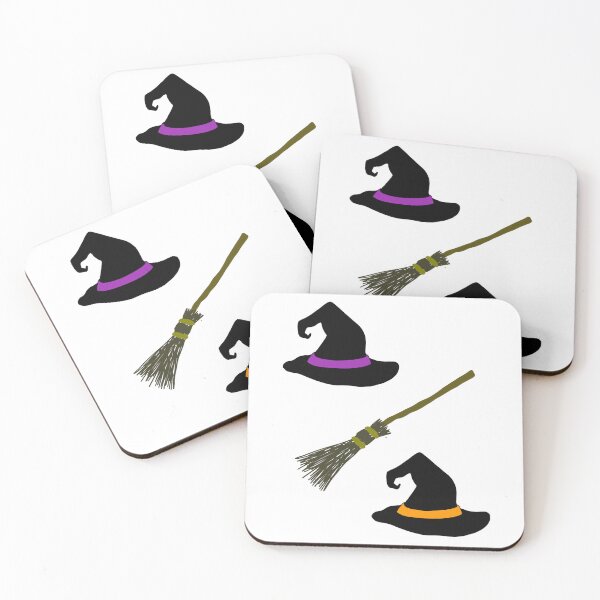 Item preview, Halloween Witch Hats and Broom designed and sold by colorfulcraig.
