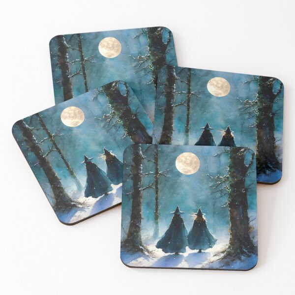 Item preview, Best Witches on The Full Snow Moon designed and sold by Lyra The Lavender Witch.