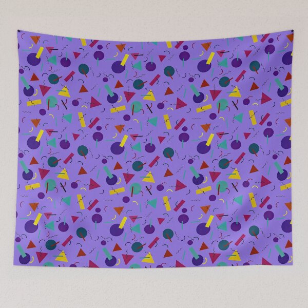 Item preview, Memphis Mashup Purple designed and sold by pinebluedesign.