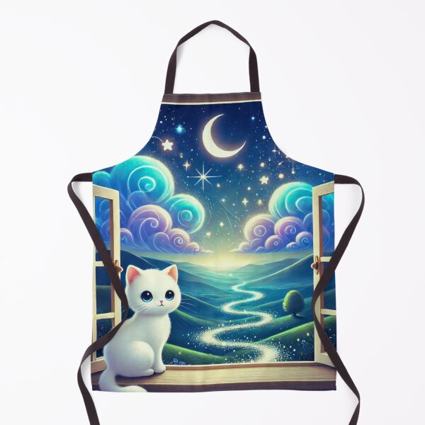 Item preview, Enchanted Night with a Dreamy Cat designed and sold by rikimaru725.