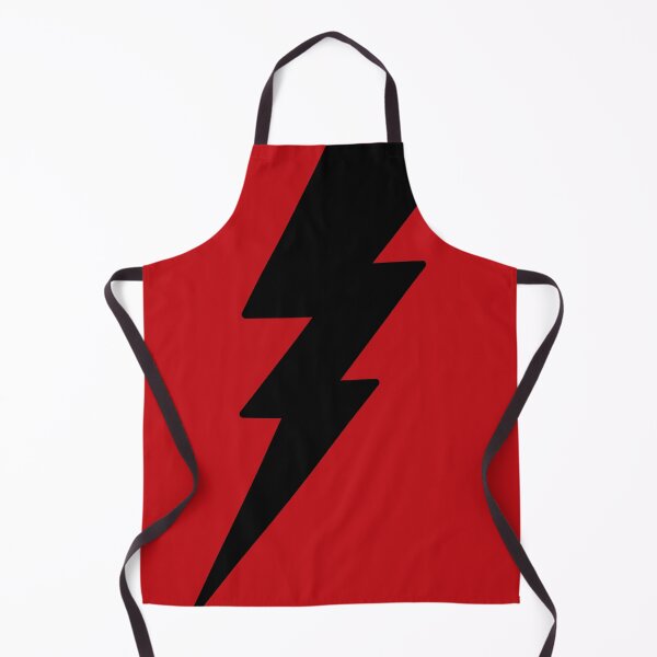 Item preview, Black Lightning Bolt Graphic Design On Bright Red designed and sold by DEC02.