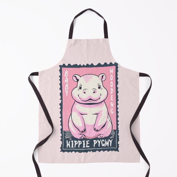 Item preview, Hippy Hippie Pygmy Moo Deng Baby Hippo Hippopotamus Cute Safari Pets designed and sold by wigobun.