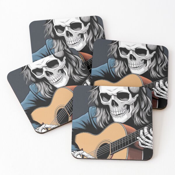 Item preview, Skull playing guitar designed and sold by TendenciaImpressa.