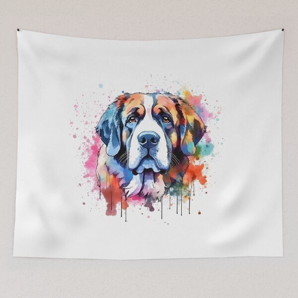 Item preview, St. Bernard | Colorful Watercolor Design #11 designed and sold by MatsurexDesigns.