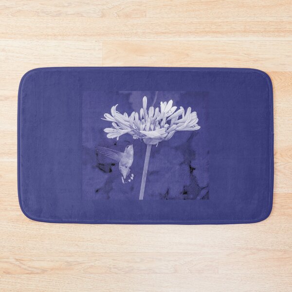 Item preview, Blue Monochrome Hummingbird and Flower.   designed and sold by CarolM.