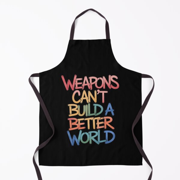 Item preview, "Weapons Can’t Build a Better World" – Anti-War art designed and sold by paulo silveira.