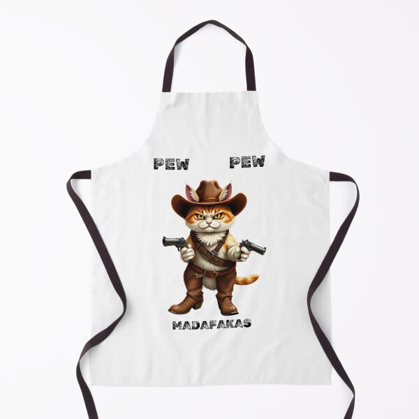Item preview, cowboy cat with cowboy hat and pew pew madafakas designed and sold by GinnyGi.