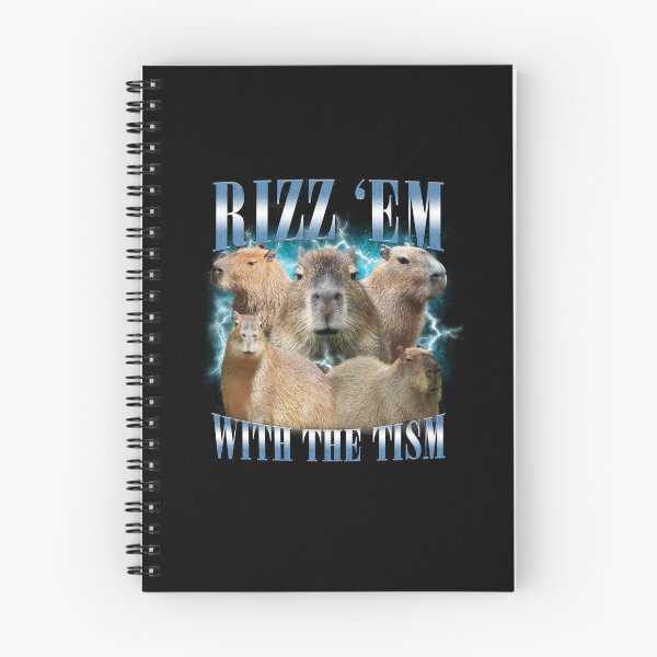 Item preview, Rizz Em With The Tism Retro Funny Capybara Meme designed and sold by LeoVargasVelha.
