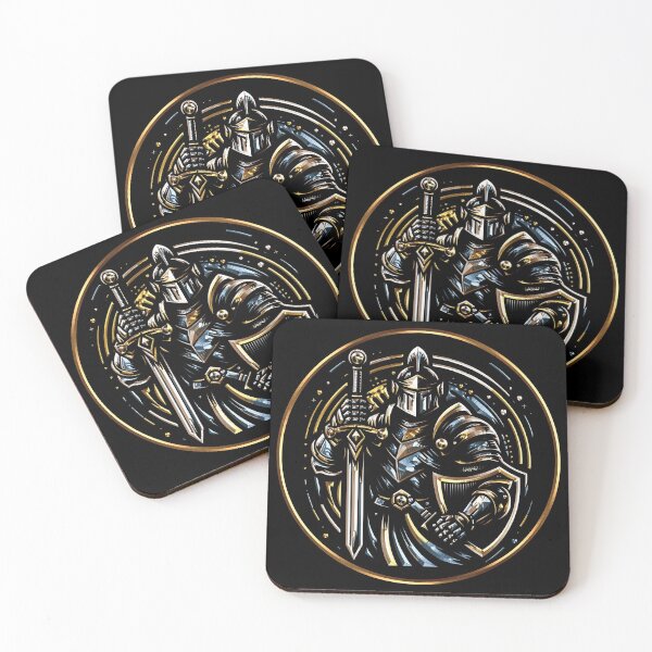 Item preview, Gold Foil Knight Series #3 designed and sold by LostVikingtees.