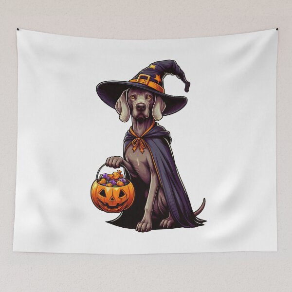Item preview, Weimaraner Dog Halloween designed and sold by doodIllustrate.