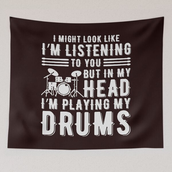 Item preview, In My Head I'm Playing Drums designed and sold by KTDesigns4U.