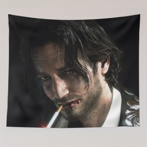 Item preview, Mysterious Man Luis Sera Smoking In His Last Moments Resident evil 4 Remake RE4 designed and sold by Neesu.