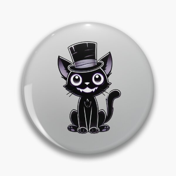 Item preview, Halloween Top Hat Black Cat designed and sold by StickaTime.