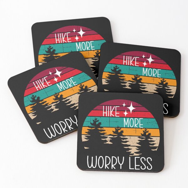 Item preview, Hike more worry less designed and sold by EvergreenWhimsy.