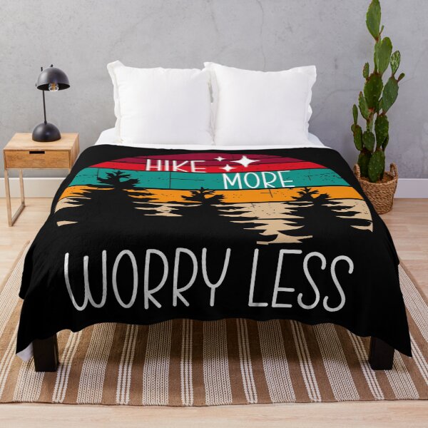 Item preview, Hike more worry less designed and sold by EvergreenWhimsy.
