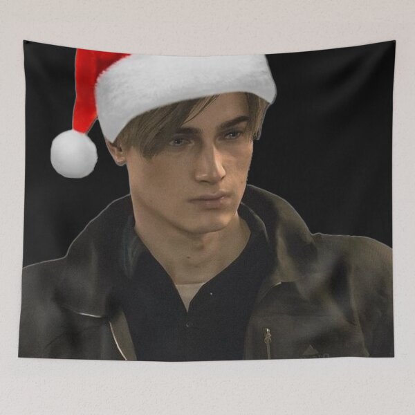 Item preview, Leon Scott Kennedy With A Christmas Hat Resident Evil 4 Remake designed and sold by Neesu.