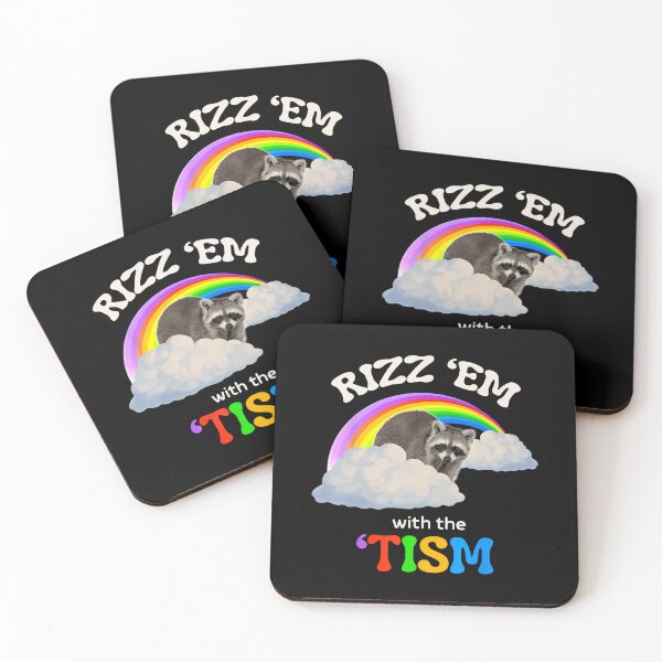 Item preview, Funny Autism Rizz Em With The Tism Meme Autistic Racoon designed and sold by LeoVargasVelha.