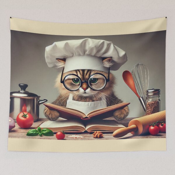 Item preview, Chef Simba - The Culinary Cat Maestro designed and sold by WheelieGdArt.