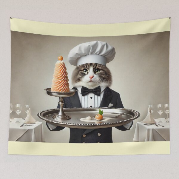 Item preview, Chef Marmalade - The Elegant Feline Connoisseur designed and sold by WheelieGdArt.