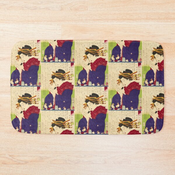 Item preview, " Courtesan Usugumo with cat" 1876 by Yoshitoshi from series "Mirror of Beauties Past and Present"  designed and sold by 2ndBloom.