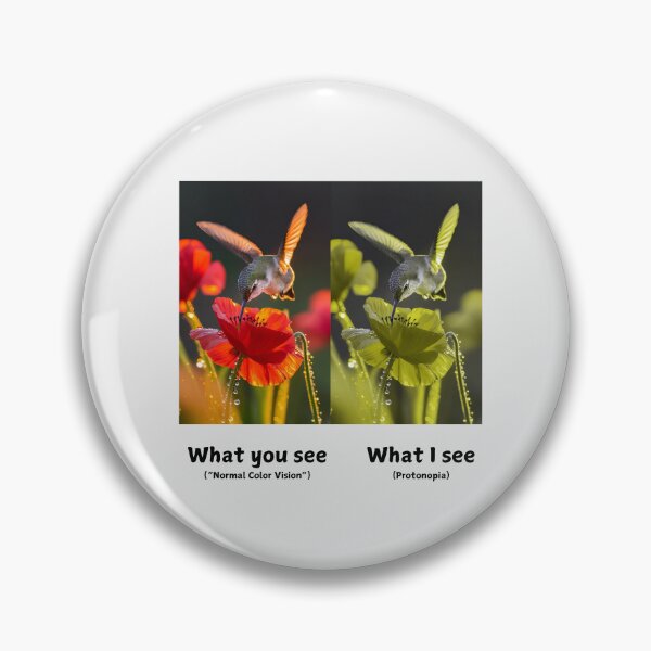 Item preview, Seeing Differently: Protonopia Awareness Hummingbird Design designed and sold by Expathers.
