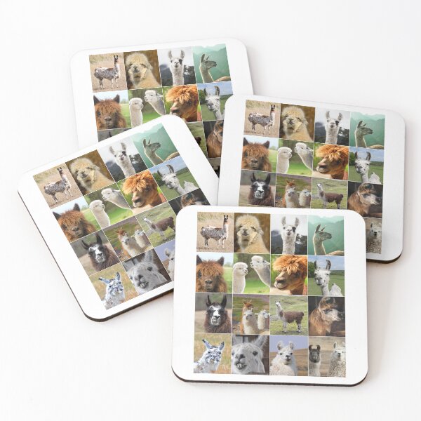 Item preview, Llamas Photos Collage designed and sold by ColorfulPrints.