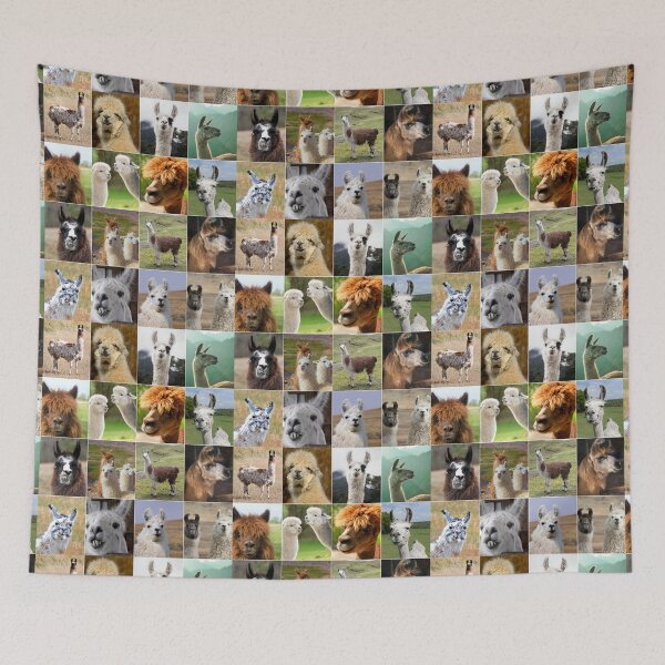 Item preview, Llamas Photos Collage designed and sold by ColorfulPrints.