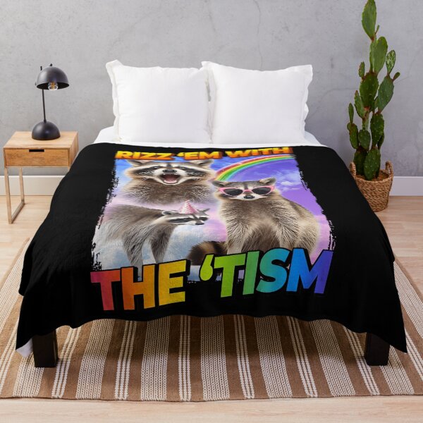 Item preview, Funny Raccoon Meme Rizz Em With The Tism designed and sold by LeoVargasVelha.