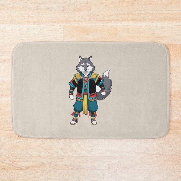 Item preview, traditional asain Gray wolf designed and sold by Atlantico54.
