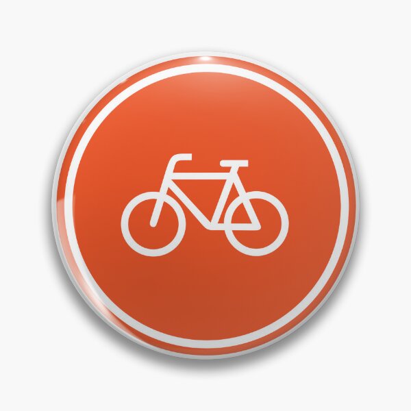 Item preview, Fiets verkeersbord oranje (Dutch Orange Traffic Sign) designed and sold by Glimpse-of-Hope.