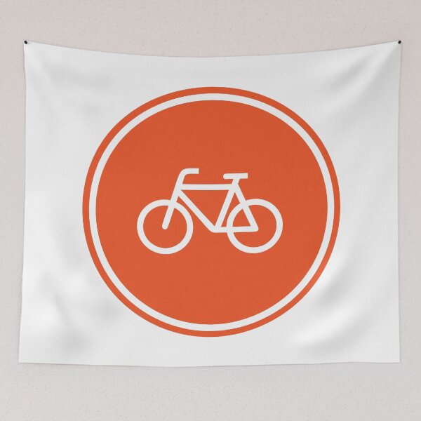 Item preview, Fiets verkeersbord oranje (Dutch Orange Traffic Sign) designed and sold by Glimpse-of-Hope.