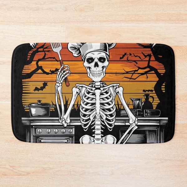Item preview, Beware of the Cooking Skeleton Funny Halloween Chef designed and sold by Quirky Shirts.