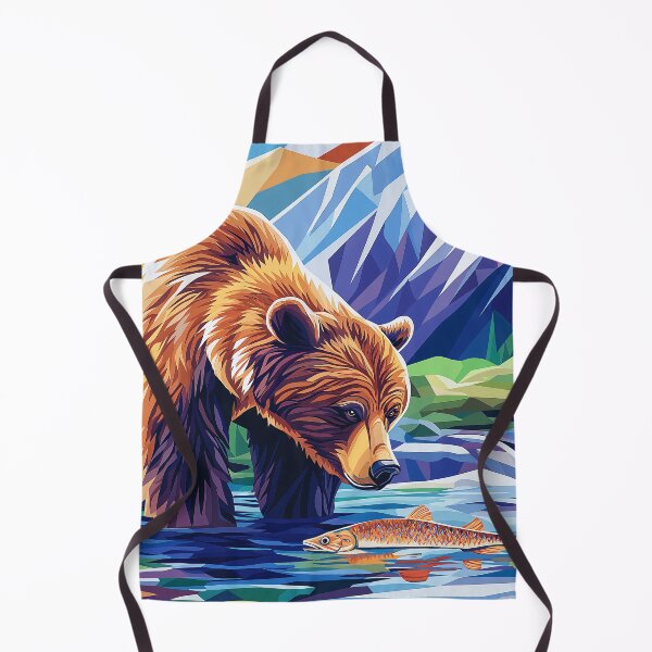 Item preview, Fishing Grizzly Bear designed and sold by Boddicca.