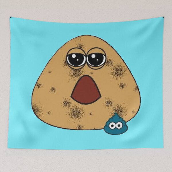 Item preview, Somewhat Neglected Dirty Adult Pou Tired Brown Mobile Alien Pet  designed and sold by Neesu.