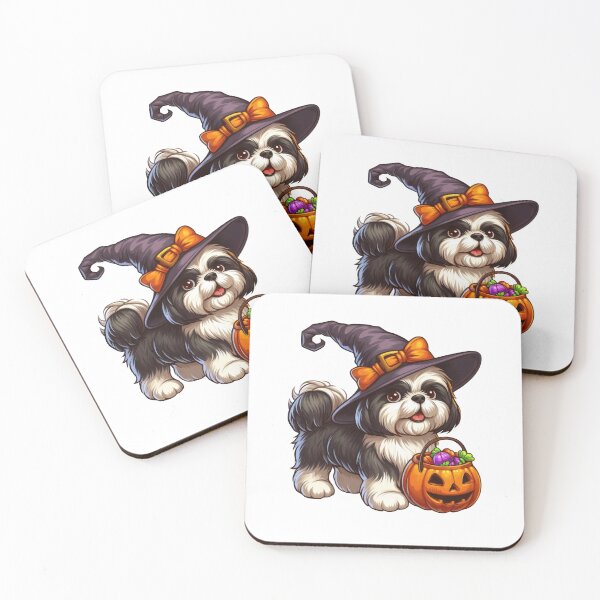 Artikelvorschau, Shih Tzu Hund Halloween entworfen und verkauft von doodIllustrate.