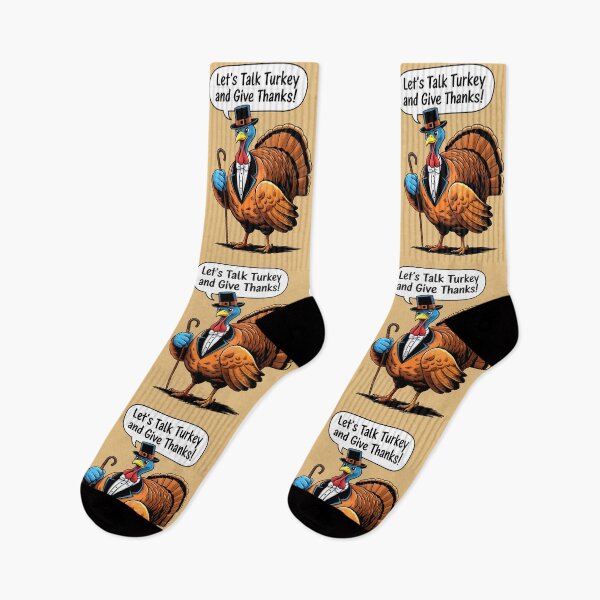 Item preview, Let's Talk Turkey And Give Thanks Funny Thanksgiving Quote designed and sold by TheArtOfPat.